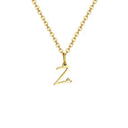 Collier femme avec pendentif initiale lettre et coeur z