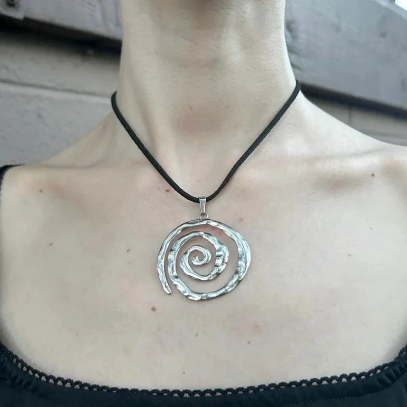 Collana & Medaglione Spirale