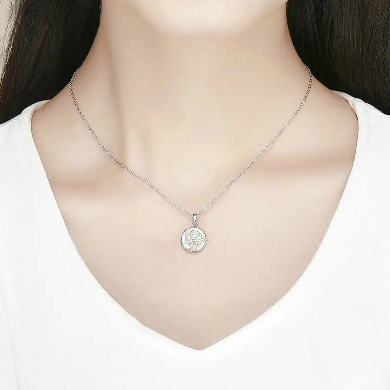 Collana Ciondolo Albero della Vita Bianco