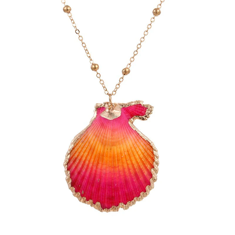 Collana con pendente con bella conchiglia conchiglia di San Giacomo 1