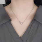 Collier Pendentif Coeur Argent Infini