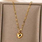 Collana con Ciondolo a Cuore Dorato