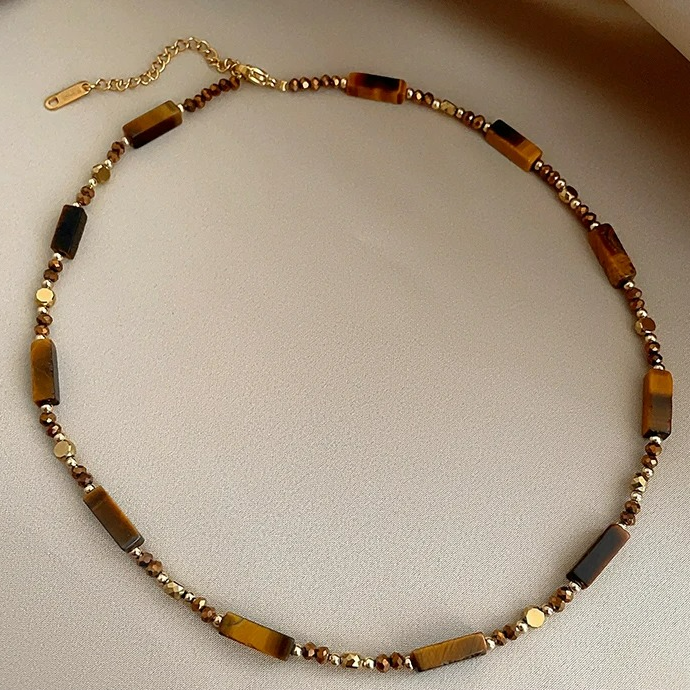 Collier Pendentif de Protection Oeil de Tigre A