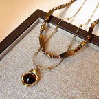 Collier Pendentif de Protection Oeil de Tigre A