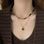 Collier Pendentif de Protection Oeil de Tigre B