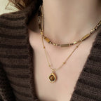 Collier Pendentif de Protection Oeil de Tigre A