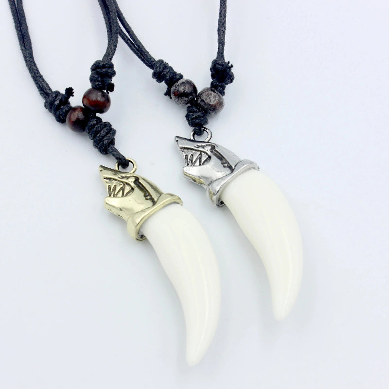 Collana Ciondolo Dente di Squalo oro