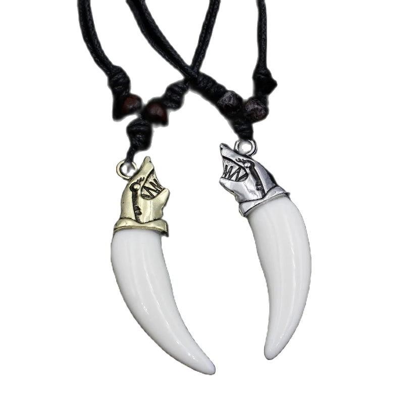 Collana Ciondolo Dente di Squalo argento