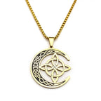 Kette mit keltischem Mondanhänger 