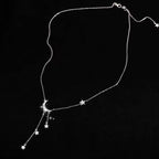 Halskette Anhänger Mond Stern Gestirne Damen 