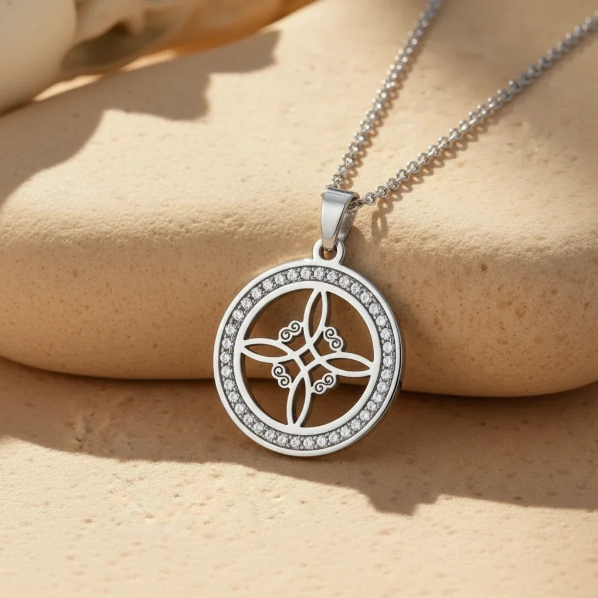 Wiccan Nyaklánc Boszorkánycsomó Védelmi Amulett 