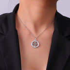 Collana Ciondolo Wiccan Nodo della Strega Amuleto di Protezione argento