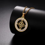 Collana Ciondolo Wiccan Nodo della Strega Amuleto di Protezione oro