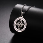 Collana Ciondolo Wiccan Nodo della Strega Amuleto di Protezione argento