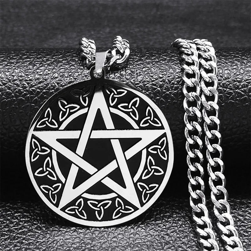 Ogrlica Pentagram Privjesak Tetragram Solomon
