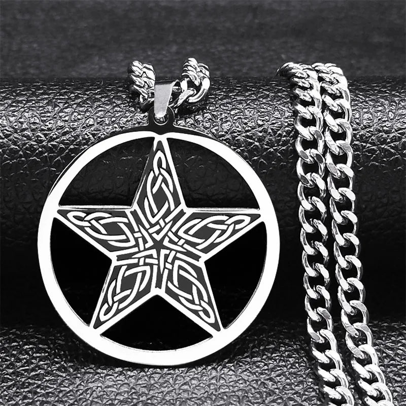 Pentagram Necklace Solomon Tetragram Pendant
