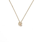 Collier ras de cou femme avec pendentif minimaliste initiale g
