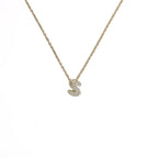 Collier ras de cou femme avec pendentif minimaliste initiale s