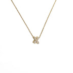 Collier ras de cou femme avec pendentif minimaliste initiale x
