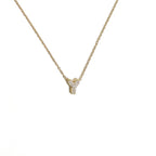 Collier ras de cou femme avec pendentif minimaliste initiale y