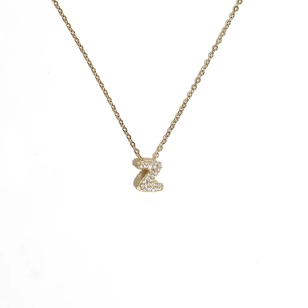 Collier ras de cou femme avec pendentif minimaliste initiale z