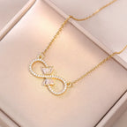 Collier pour Femme Pendentif Infini en Zircon