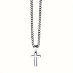 Collana da uomo con ciondolo a forma di croce 