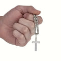 Collana da uomo con ciondolo a forma di croce 