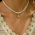 Choker mit Muschel-Anhänger Seestern