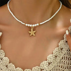Choker mit Muschel-Anhänger Seestern