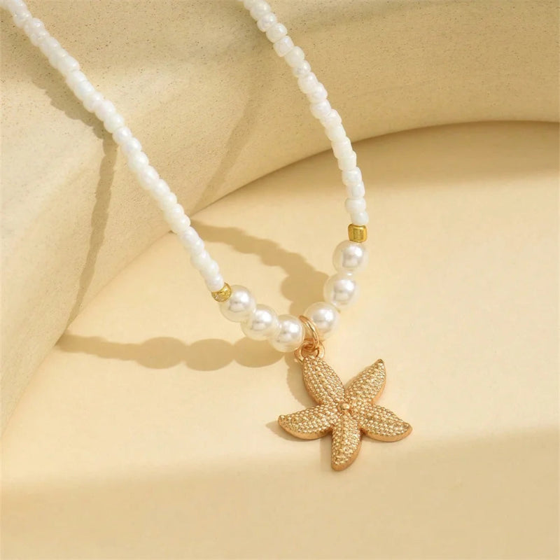 Choker mit Muschel-Anhänger Seestern