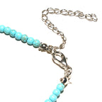 Collana Girocollo Pendente Croce Pietra Naturale Donna