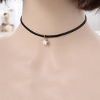 Halskette Choker für Frauen Sternanhänger 2