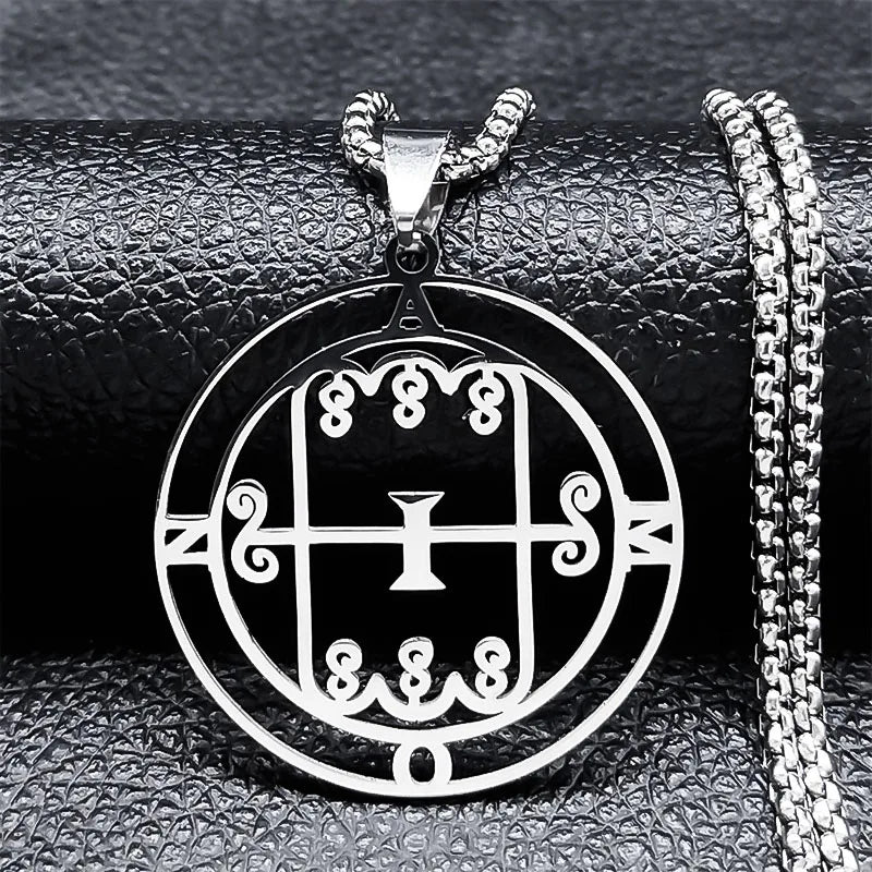 Satanistička ogrlica privjesak duha demonskog amon