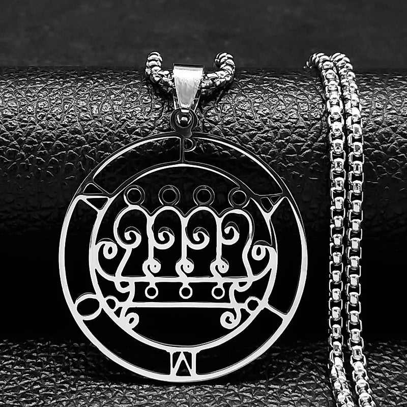 Satanistička ogrlica privjesak duha demonskog paimon