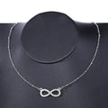 Halskette Unendlichkeitssymbol Anhänger Damen Silber