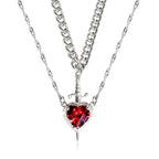 Colliers Couples Pendentif Epée et Coeur