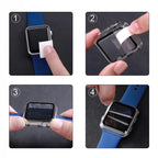 Custodia protettiva in vetro temperato per Apple Watch 