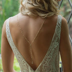 Back Chain Set Woman's Silver Dorsal Ornament Necklace
