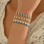 Lot de 3 Bracelets Brésiliens Fin Tressage Traditionnels