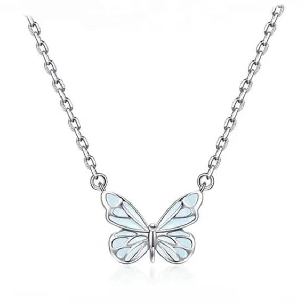 Collier et pendentif papillon lumineux
