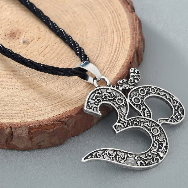 Om Symbol Buddhist Pendant silver