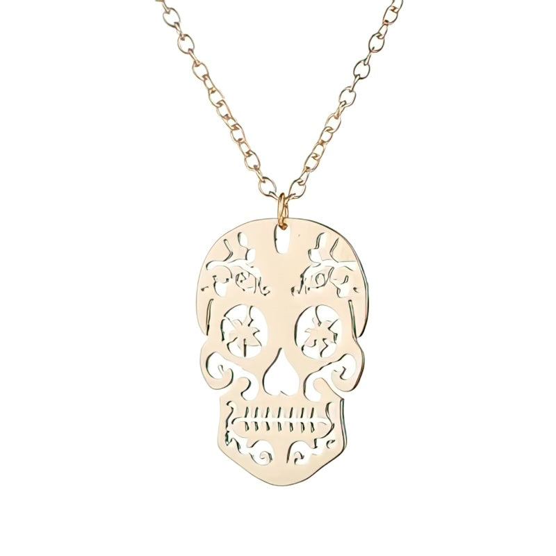 Pendentif Tête de Mort Or