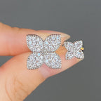 Set aus 2 Ringen mit Blumenring aus Zirkon in Silber