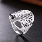 Lebensbaum-Ring Silber