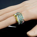 Lebensbaum-Ring aus Gold 