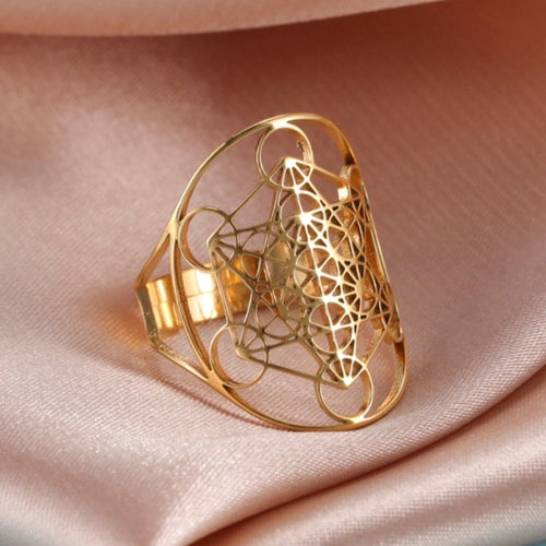 Ring Erzengel Metatron Gold