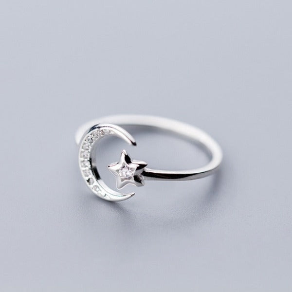Ring Astres Mond und Sterne Damen
