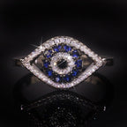 Anello Contro il Malocchio Blu Greco Turco Matiasma Mataki