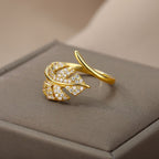 Ring Palmblatt Gold